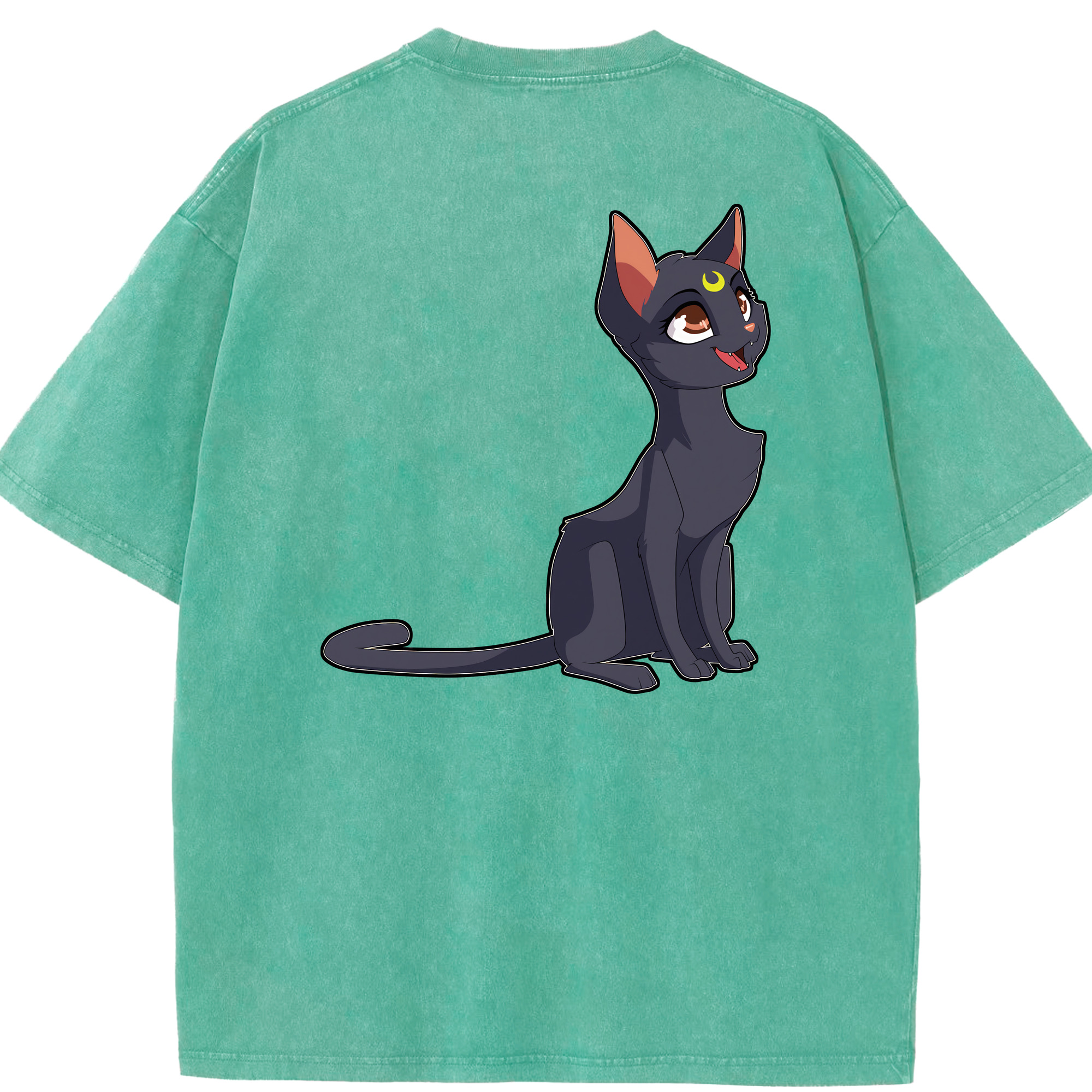 （画像用） 美少女戦士セーラームーン Sailor Moon 綿100% ヴィンテージ風 半袖Tシャツ（背面プリント）